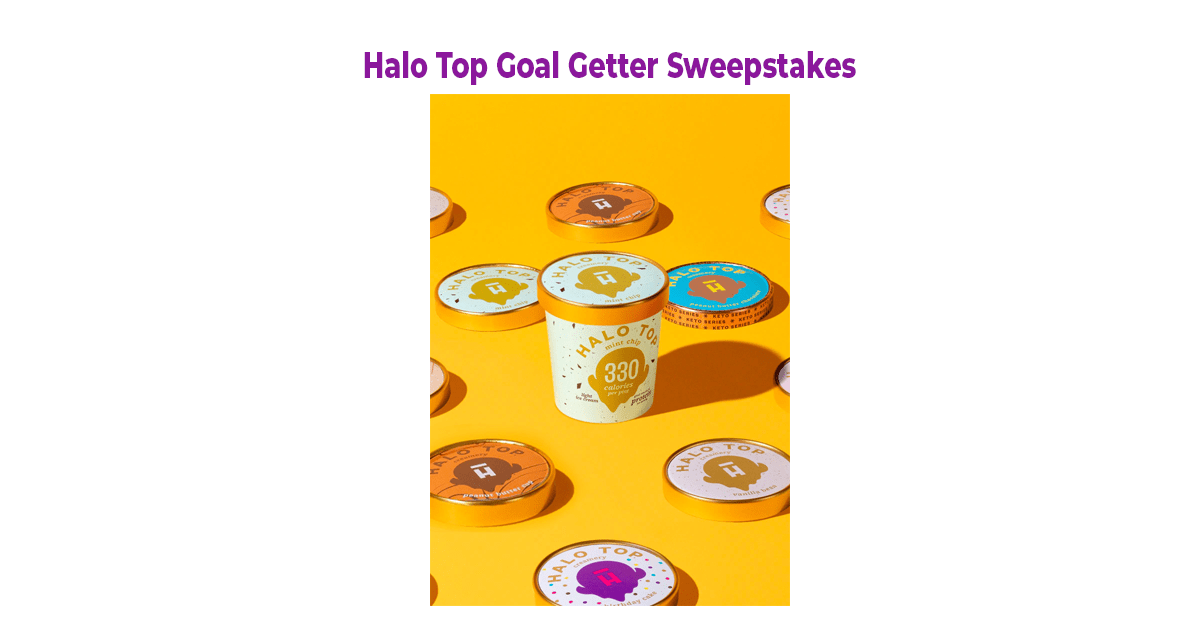 Halo Top Goal Getter Sweepstakes