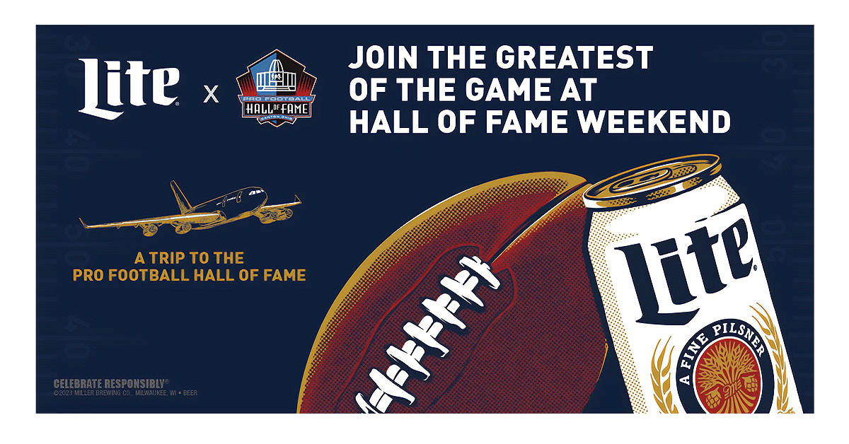 Miller Lite Pro Football Hall of Fame Sweepstakes