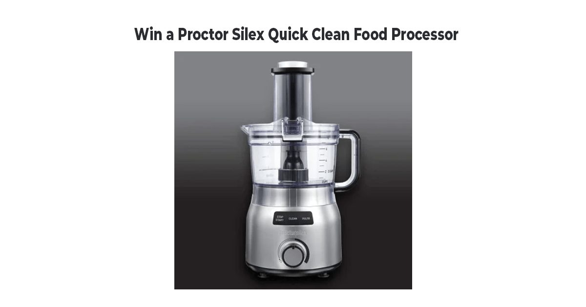 Proctor Silex Quick Clean Food Processor Giveaway