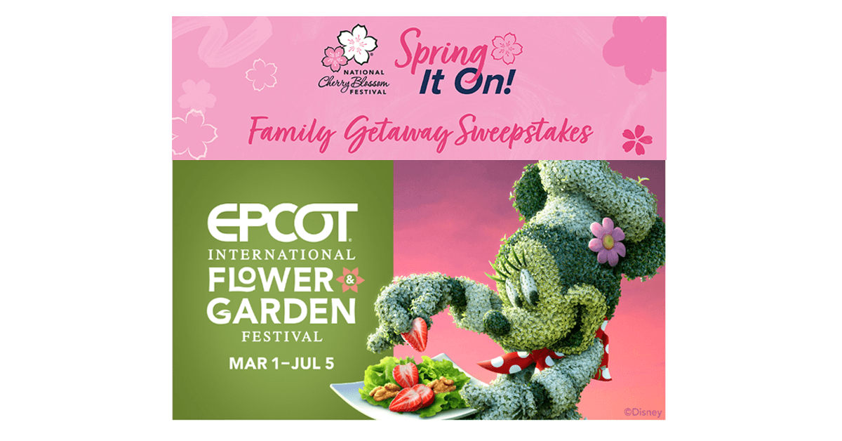 2023 National Cherry Blossom Festival Family Getaway Sweepstakes
