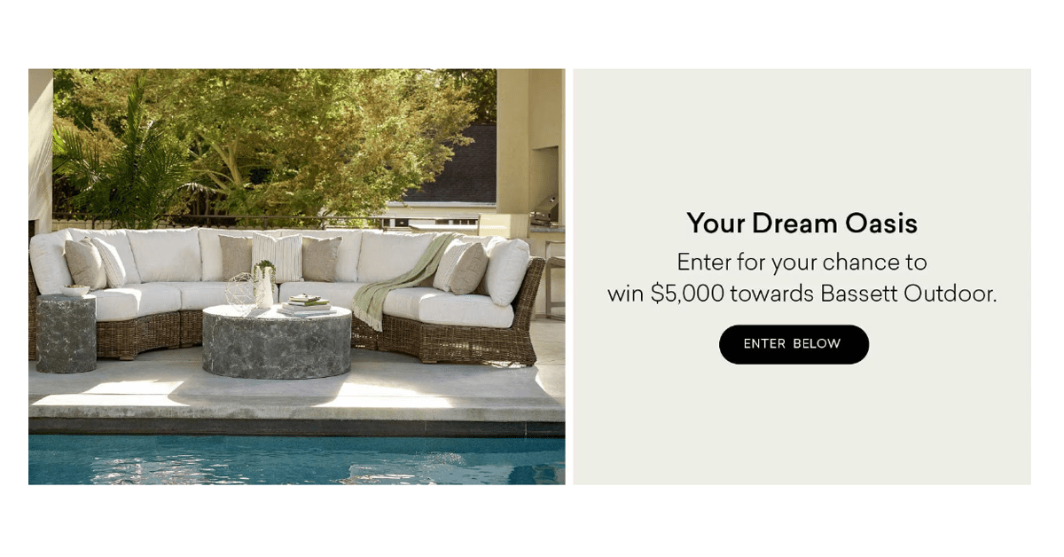 Bassett Your Dream Oasis Sweepstakes