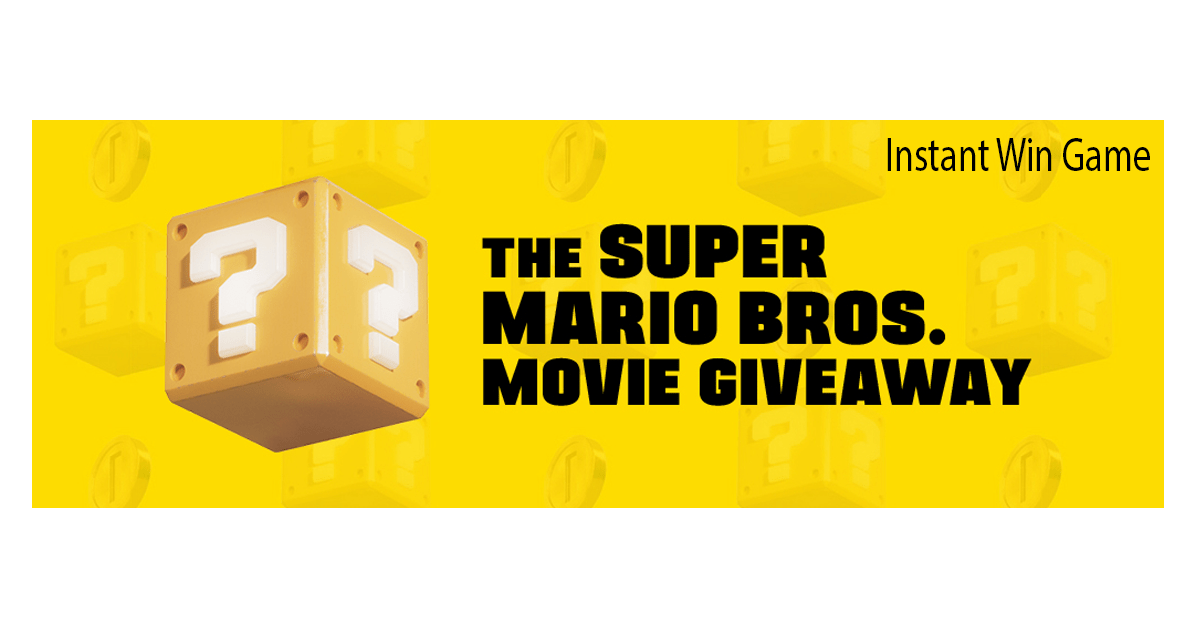 Super Mario Bros. Movie Giveaway and Instant Win Game