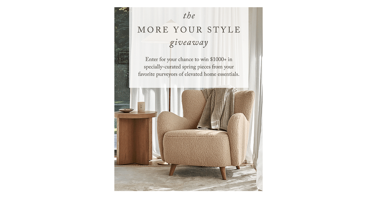 Jenni Kayne Home More Your Style Giveaway