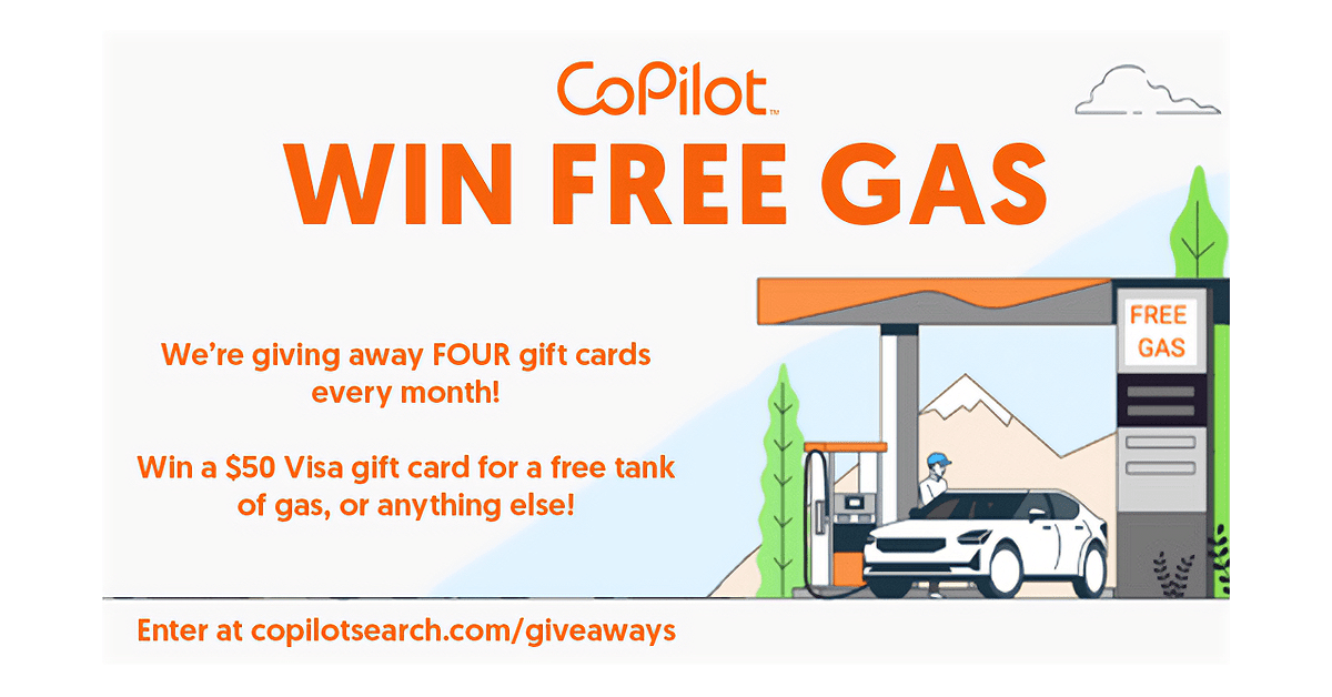 CoPilot Gas Card Giveaway