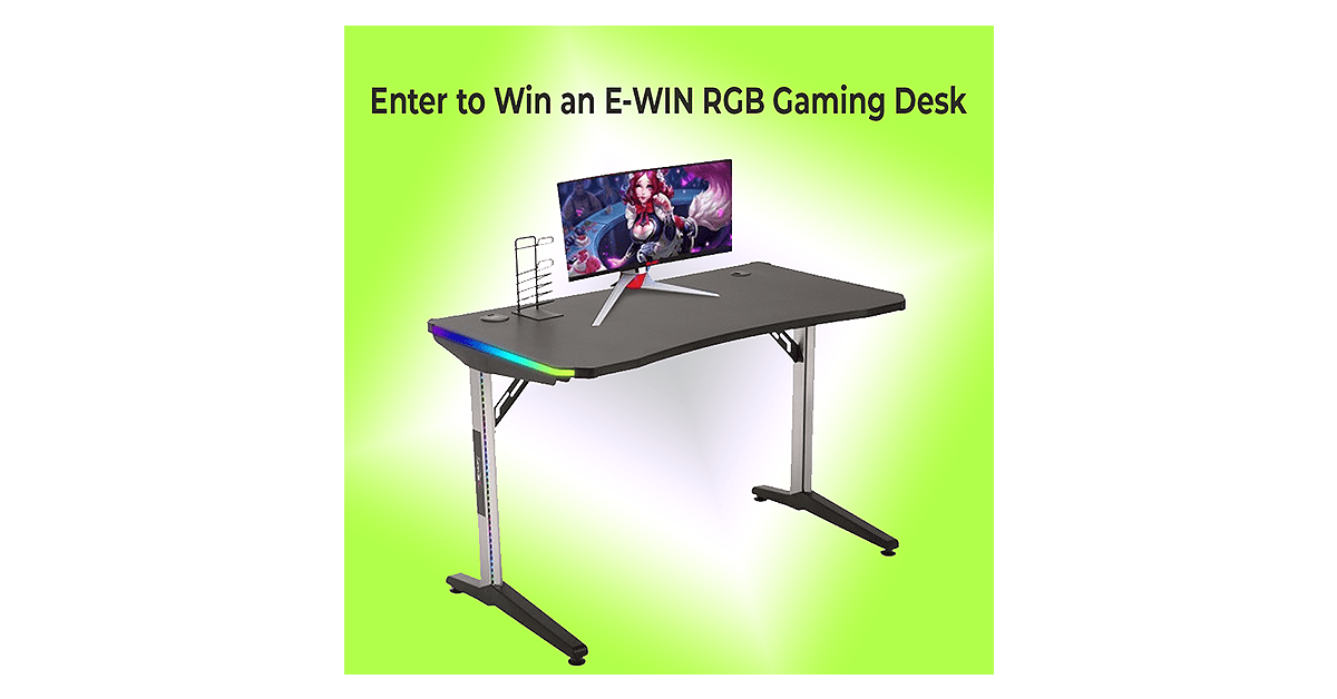 E-WIN PRIME RGB Gaming Desk Giveaway