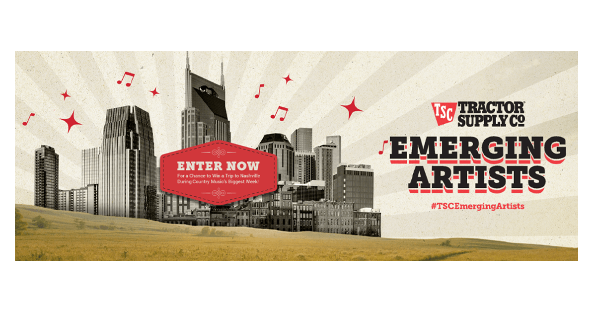 Tractor Supply Company Emerging Artists Sweepstakes