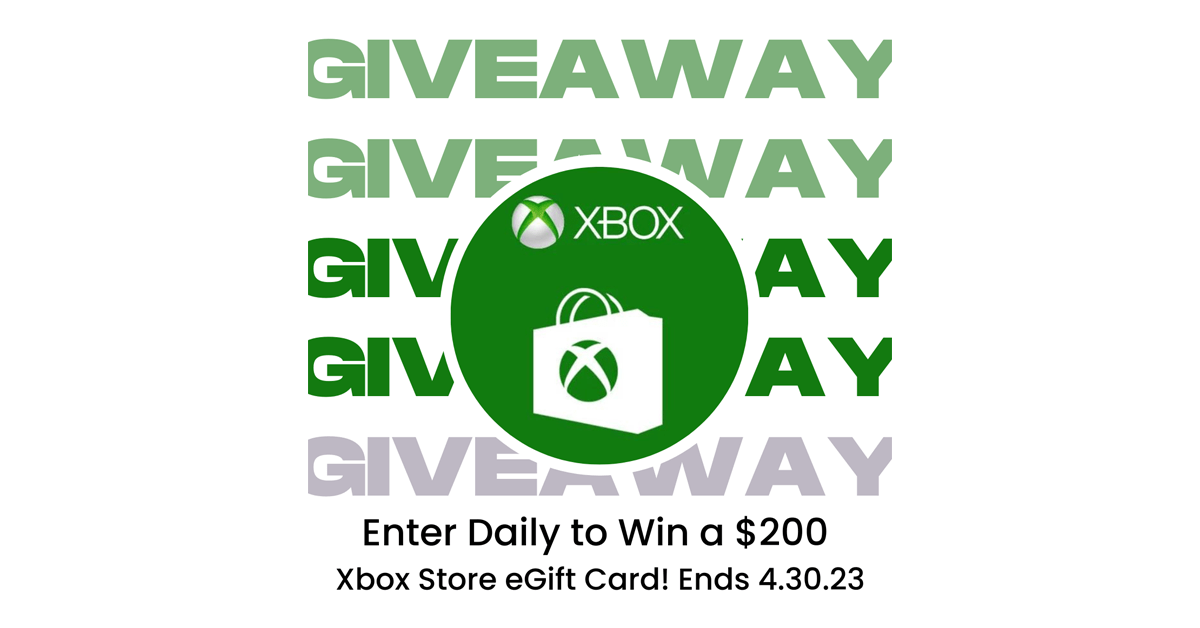 April $200 Xbox eGift Card Giveaway