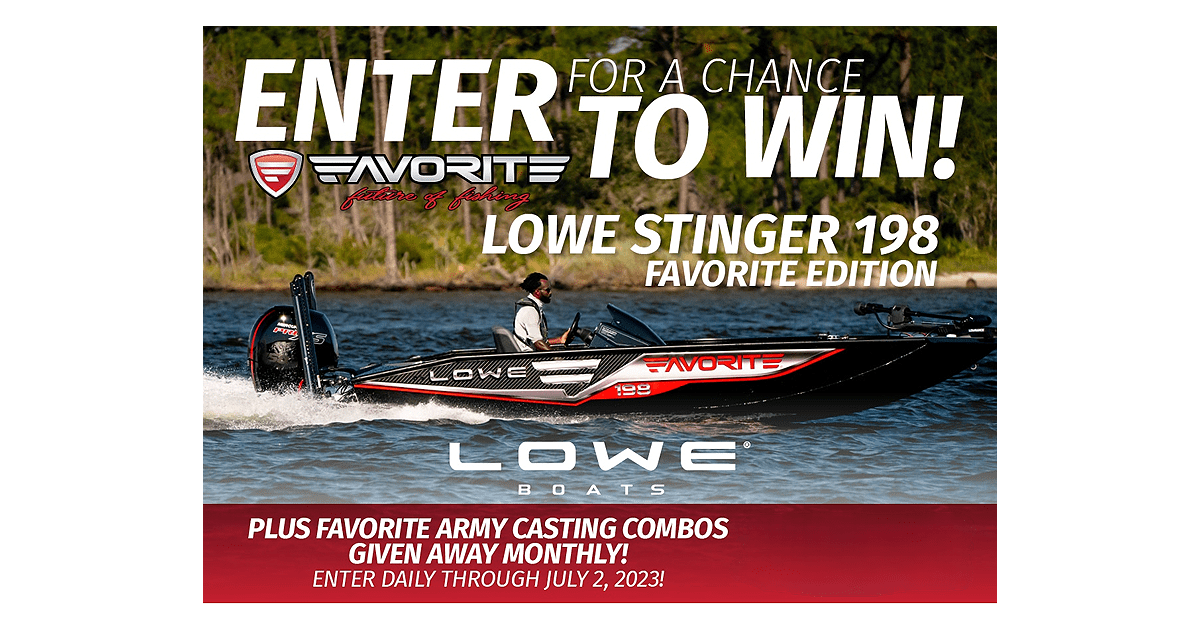 2023 MLF Lowe Stinger Bass Boat Giveaway