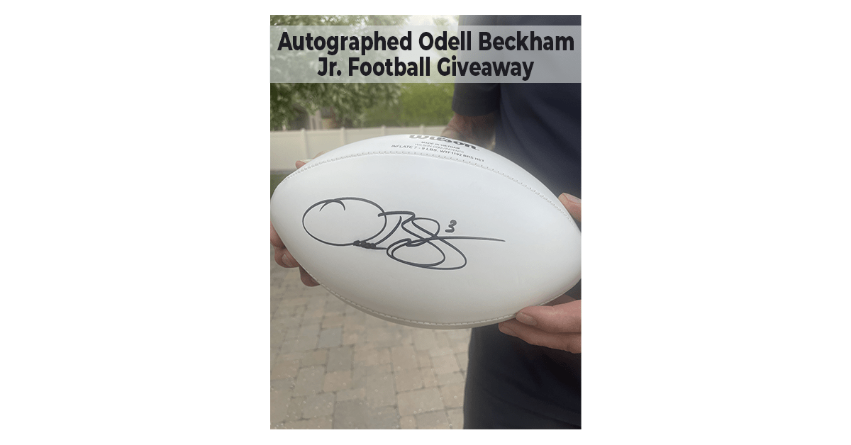 Win an Autographed Odell Beckham Jr. Football
