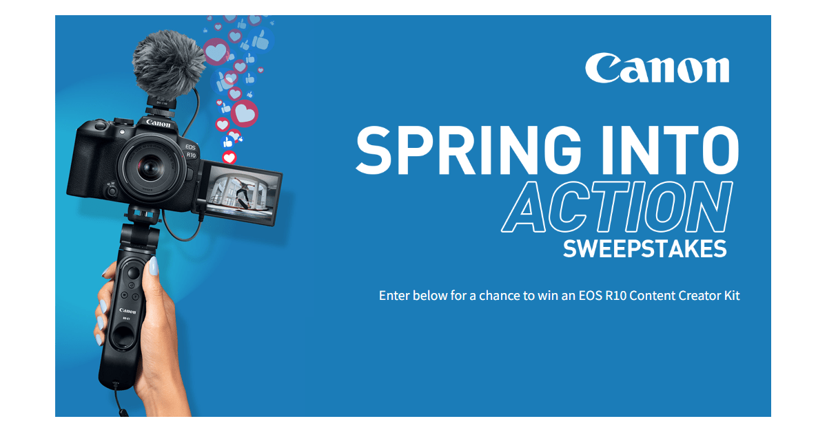 Canon Spring Into Action Sweepstakes