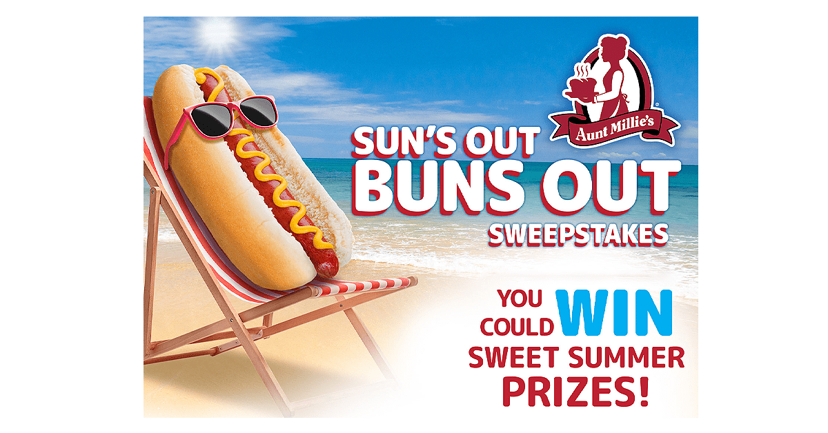 Aunt Millie’s Suns Out Buns Out Sweepstakes