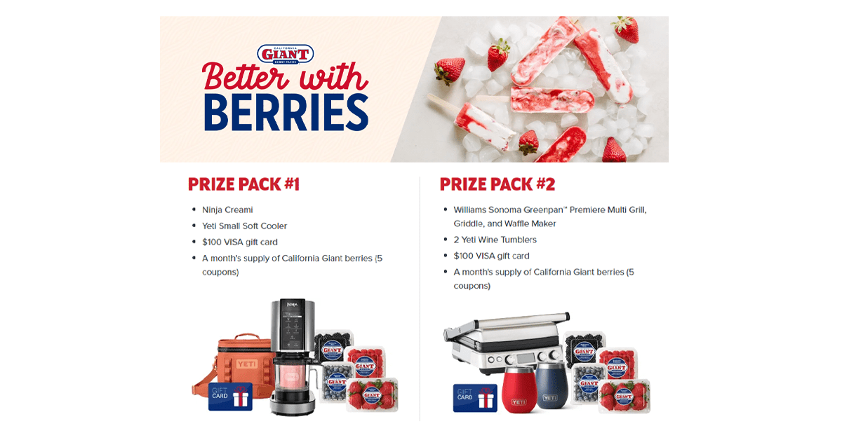 Better with Berries Sweepstakes