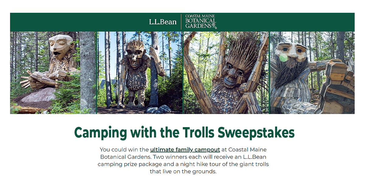 L.L.Bean’s Camping with the Trolls Sweepstakes