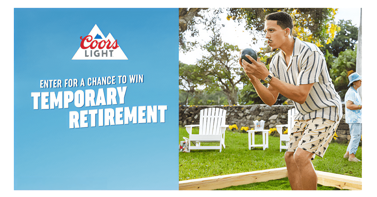 Coors Light Temporary Retirement Sweepstakes