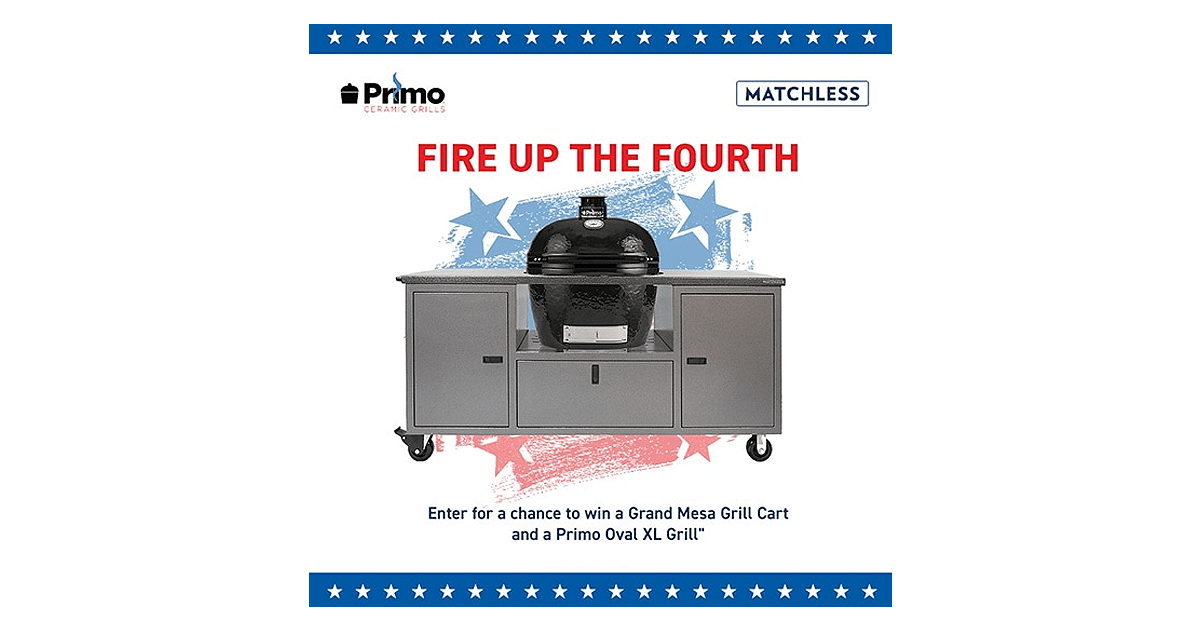 Primo Grills and Matchless Cabinet Sweepstakes