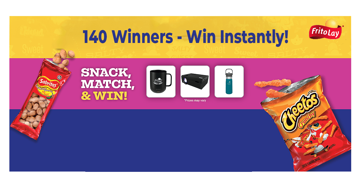 Frito-Lay Meet Your Snack Match Instant Win