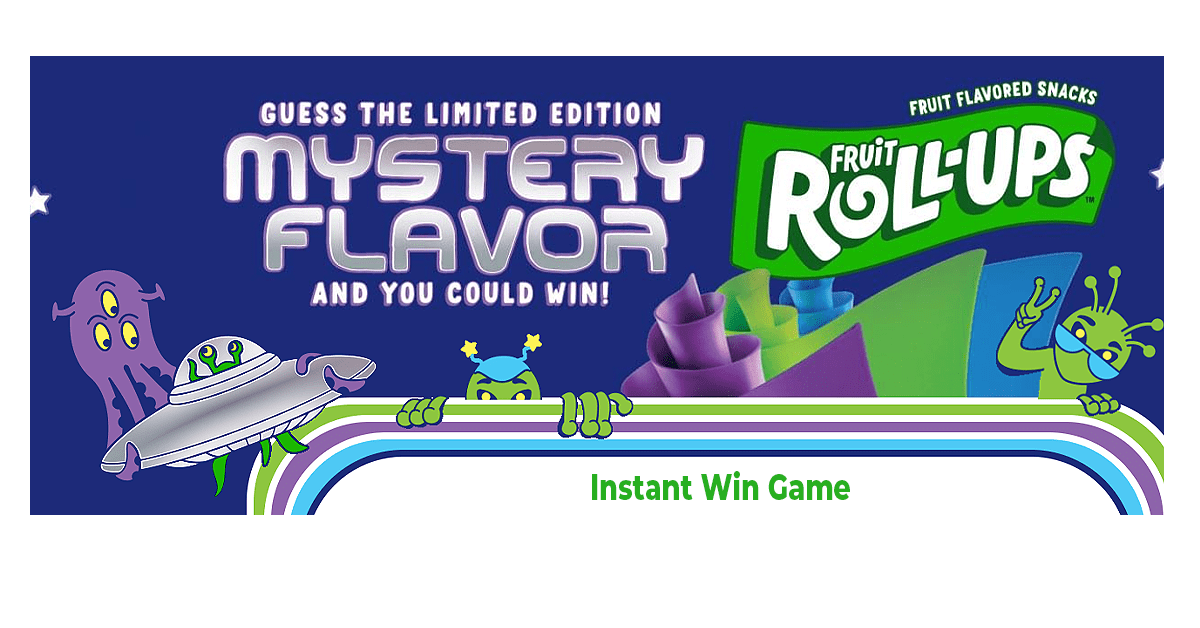 Fruit Roll Ups Mystery Flavor Instant Win Game
