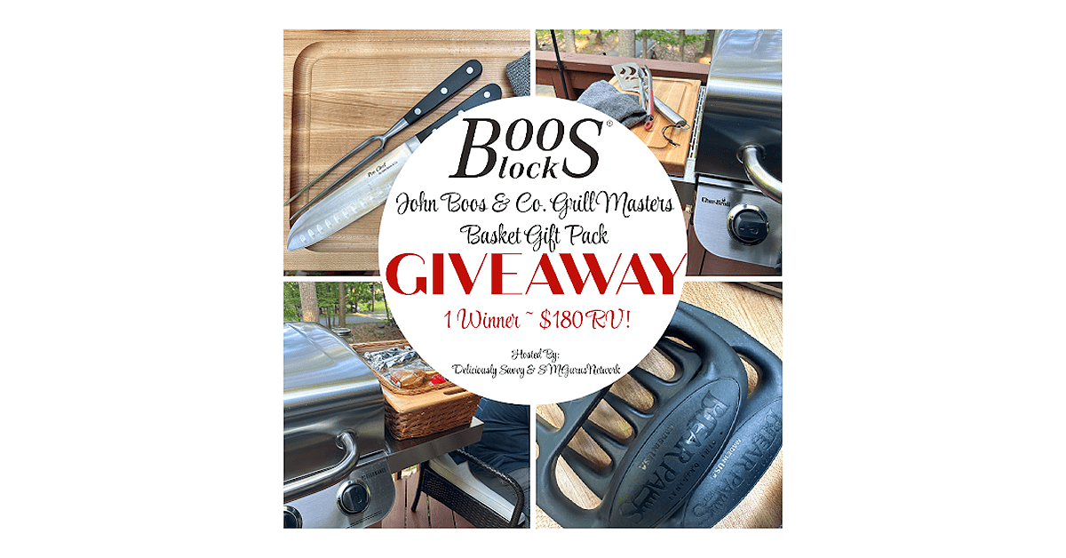 John Boos & Co. Grill Masters Basket Gift Pack Giveaway