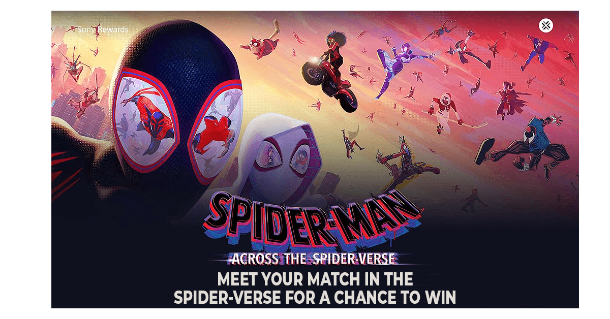 Sony Spider-Man: Across the Spider-Verse Instant Win Game